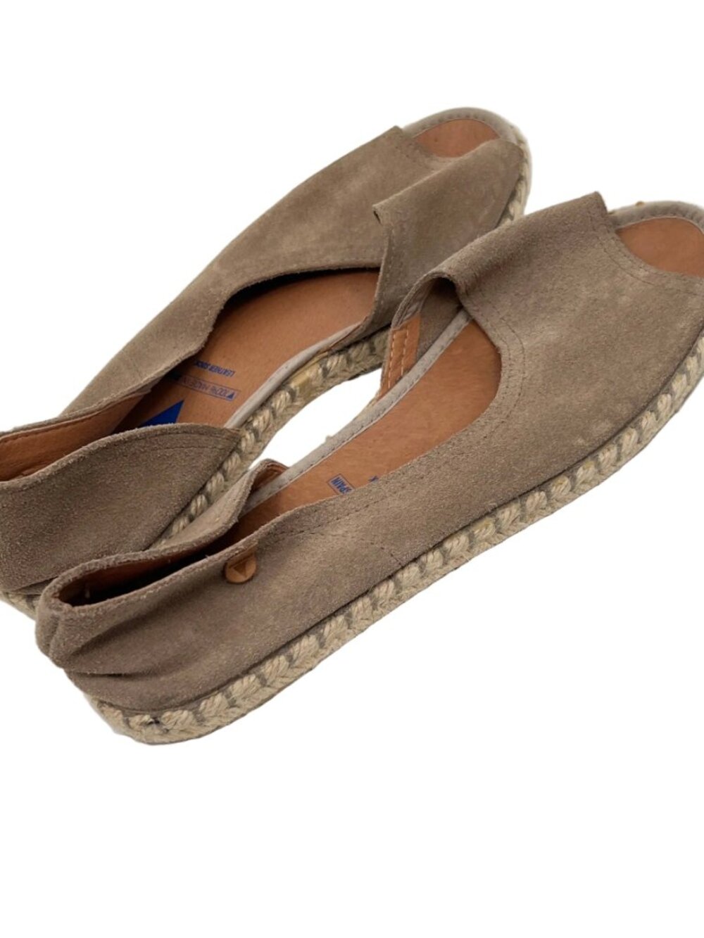 Verbenas Suede Leather Flat Shoes - Picture 4 of 5